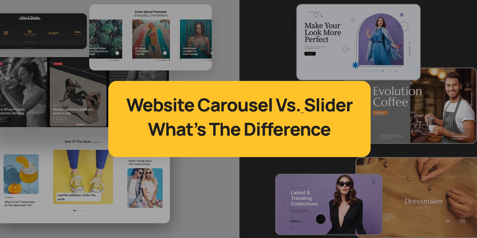 Website Carousel vs. Slider: What's the Difference