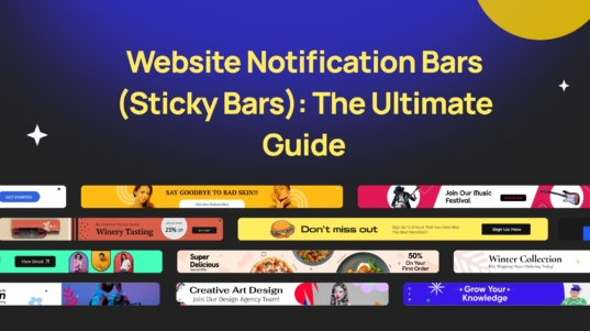 Website Notification Bars Sticky Bars