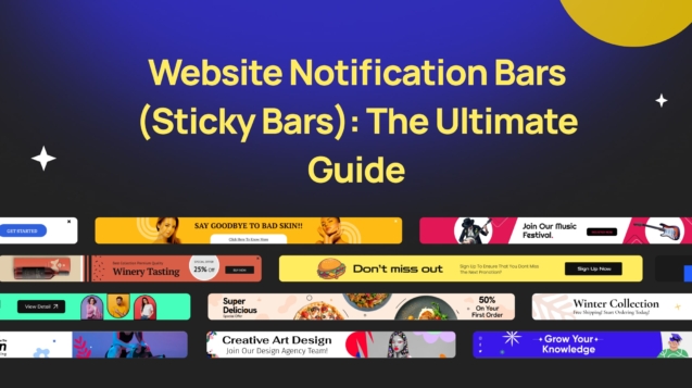 Website Notification Bars Sticky Bars