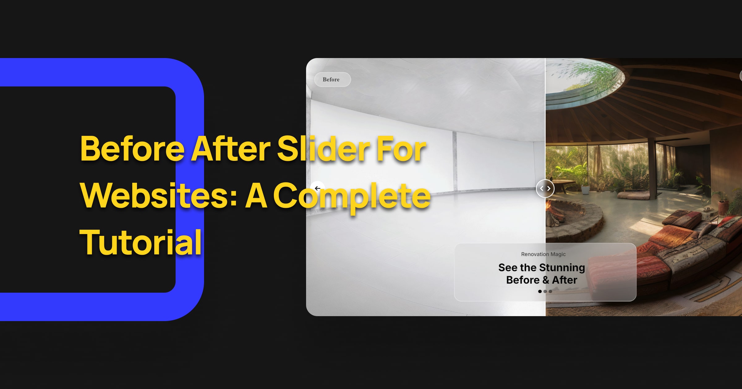 before after slider for websites a complete tutorial