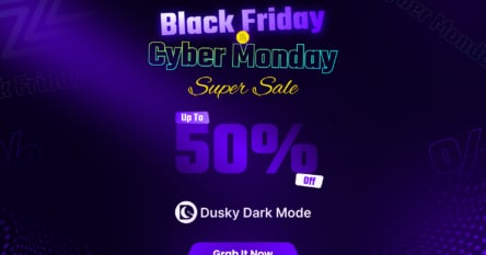 WordPress Theme Black Friday Deals For Dusky Dark Mode