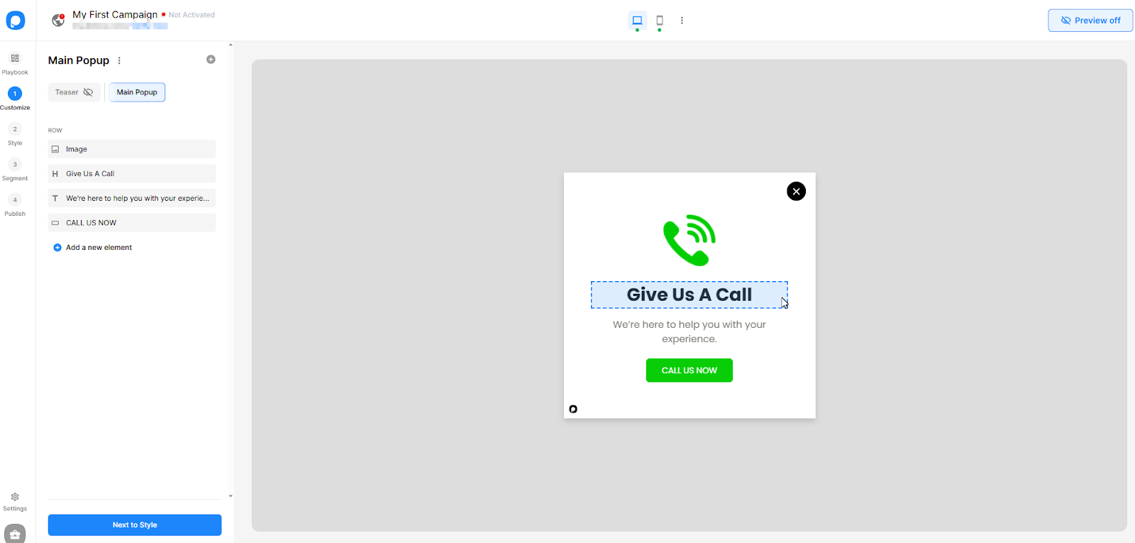 Popupsmart Editor