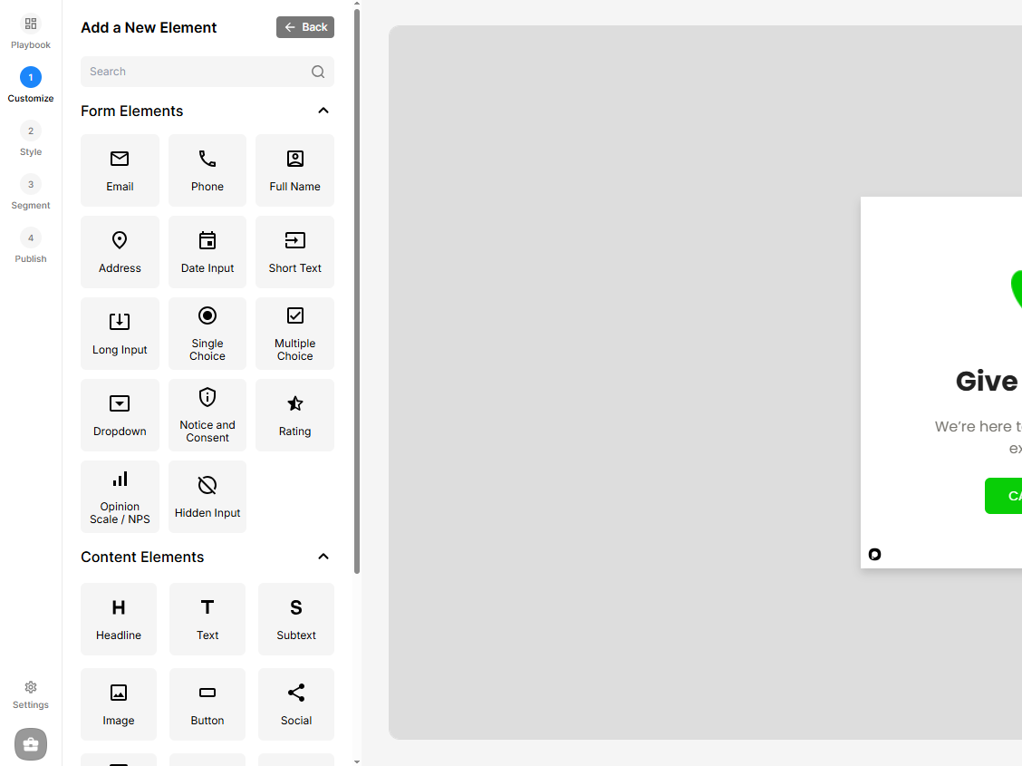 Popupsmart Elements