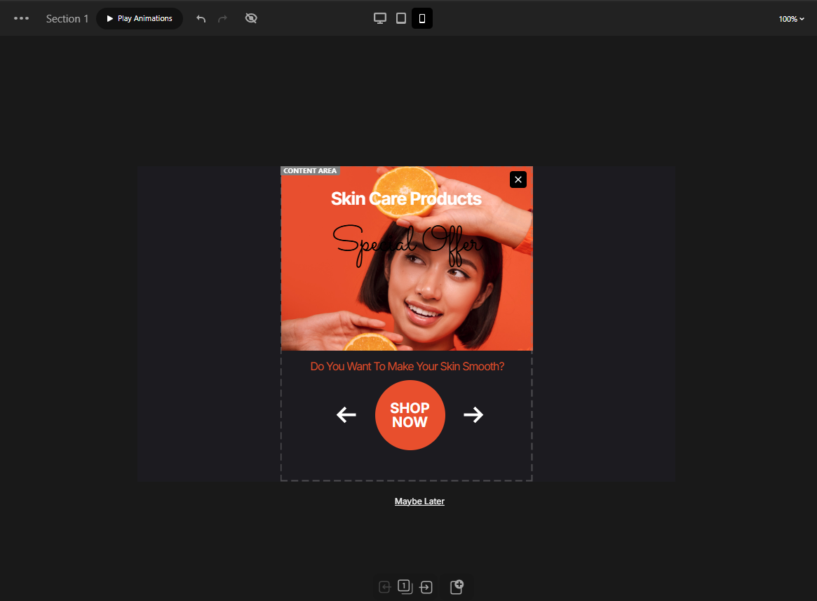 Depicter Responsive Options