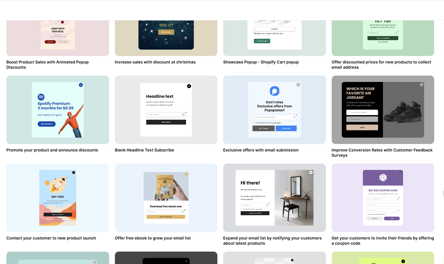 Popupsmart Templates