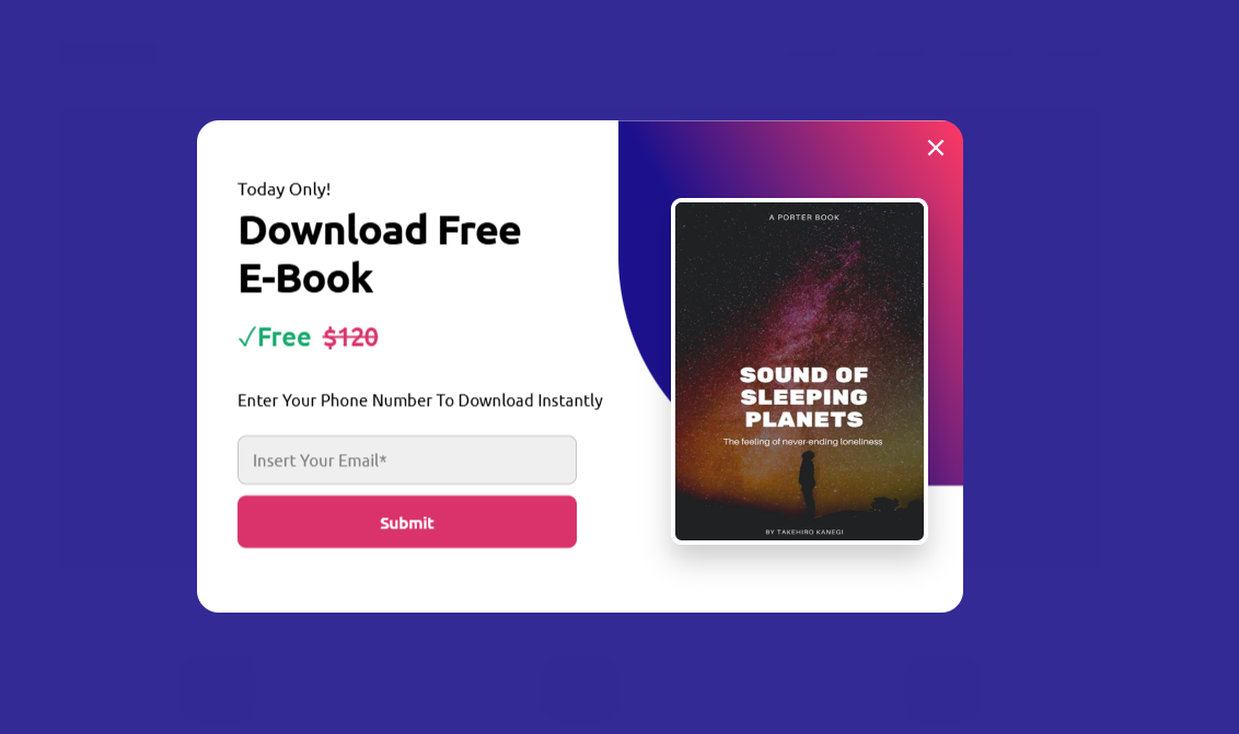 Free E-Book Popup