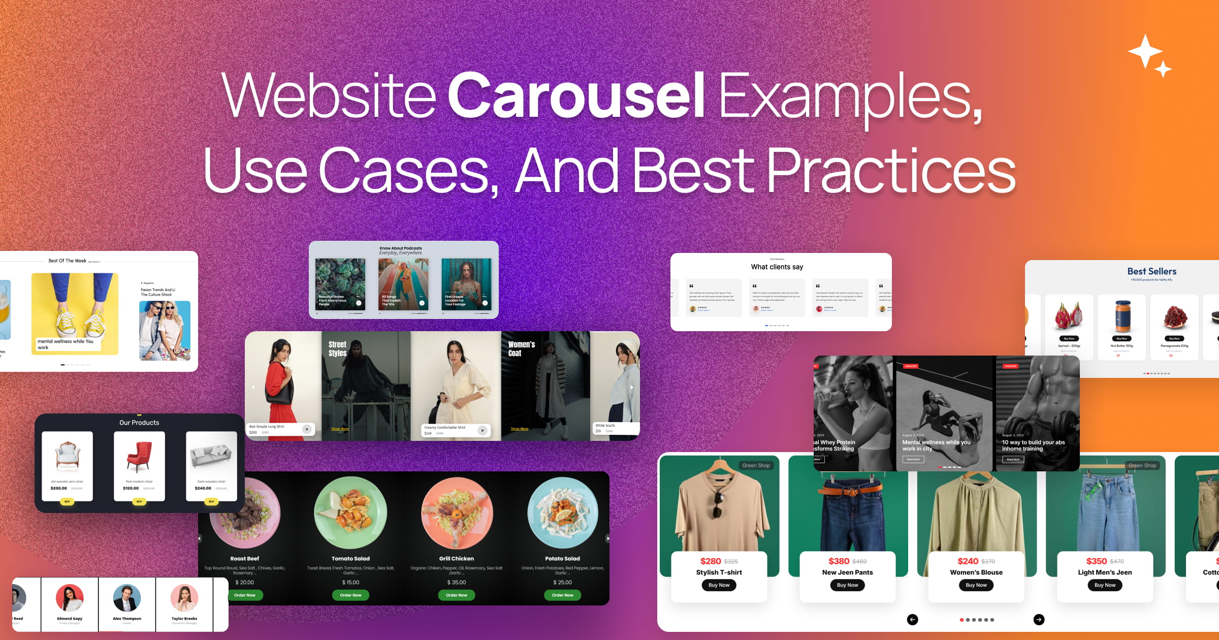 Website Carousel Examples, Use Cases, and Best Practices